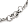 Non-Tarnish 304 Stainlessa Steel Curb Chain Pendant Necklaces LS-NJEW-H034-05P-3