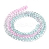 Transparent Painted Glass Beads Strands LS-DGLA-A034-T4mm-A10-5