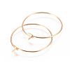 304 Stainless Steel Hoop Earrings Findings STAS-F227-54B-G-2