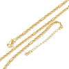 Brass Singapore Chains Necklaces for Women NJEW-D302-38G-4