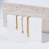 3Pcs 3 Styles Stainless Steel Chains Bracelets for Women BJEW-LP0001-21G-3
