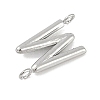 304 Stainless Steel Letter Connector Charms STAS-M108-01P-23-2