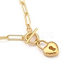Heart Lock Pendant Necklaces NJEW-JN02971-2