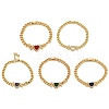 Brass Micro Pave Cubic Zirconia Bracelets BJEW-K261-03G-1