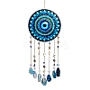 Acrylic Blue Evil Eye Hanging Suncatchers HJEW-F023-01-1