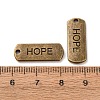 Tibetan Style Alloy Rectangle Pendants TIBEP-Q043-054AB-NR-3