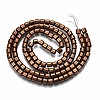 Electroplate Non-magnetic Synthetic Hematite Beads Strands G-T114-61-R-2