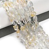 Natural Topaz Crystal Beads Strands G-P497-01C-66-2