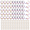 50Pcs Rainbow Color 304 Stainless Steel Leverback Earring Findings STAS-NB0001-55-1