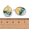 Brass Enamel Pendants KK-S368-09P-3