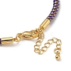Braided Nylon Cord Bracelet Making MAK-L043-01G-15-3