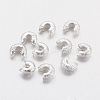 Brass Crimp Beads Covers KK-G015-S-NF-1