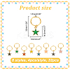Alloy Enamel Dreadlocks Beads HJEW-AB00146-2