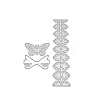 Butterfly & Lace Carbon Steel Cutting Dies Stencils DIY-H106-11-2