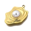 Plastic Pearl Pendants STAS-Q360-03M-G-2