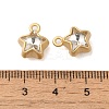 Rack Plating Alloy Rhinestone Pendants PALLOY-S186-09G-02-3