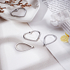 4Pcs 2 Styles 304 Stainless Steel Open Back Bezel Pendants STAS-LP0005-37-1