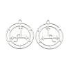 Tarnish Resistant 304 Stainless Steel Sigil of Lilith Pendants STAS-P201-04P-2