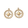 304 Stainless Steel Pendants STAS-H483-30G-1