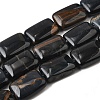Dyed Natural Blue Tiger Eye Beads Strands G-S386-A07-2