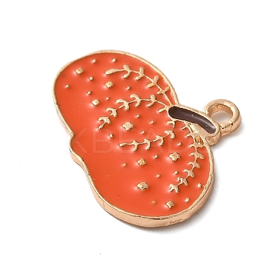 Thanksgiving Day Golden Tone Alloy Enamel Pendants ENAM-M002-02C-G-1