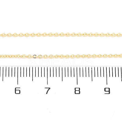 Brass Cable Chain Necklace Making NJEW-D302-78G-1