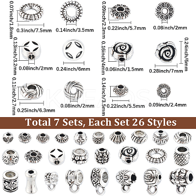 7 Bags DIY Jewelry Making Findings Kits FIND-SC0017-88-1