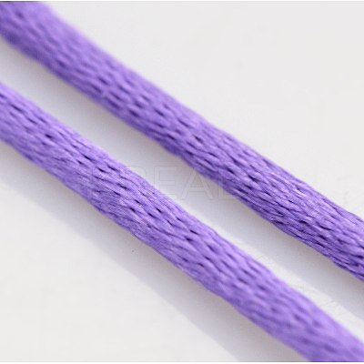 Macrame Nylon Satin Rattail Cords LS-NWIR-O001-B-09-1