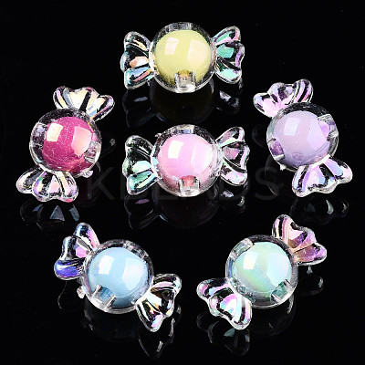 Transparent Acrylic Beads X-TACR-N011-002A-03-1
