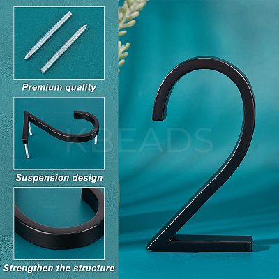 Zinc Alloy Number Sign Labels FIND-WH0061-83C-1