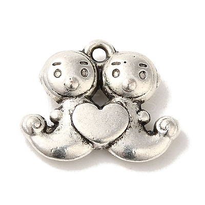 Tibetan Style Alloy Pendants TIBEP-L021-05AS-1