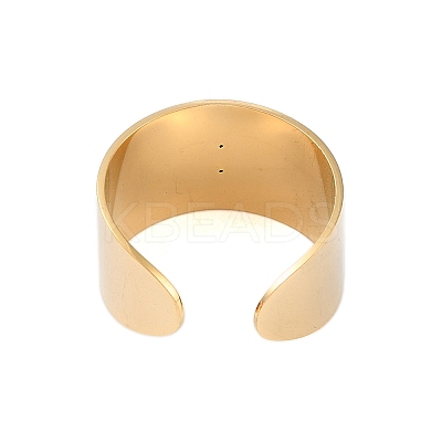 304 Stainless Steel Open Cuff Rings RJEW-C095-02C-G-1