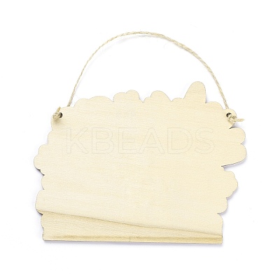Independence Day Density Board Wooden Wall Ornament Doorplate Pendants HJEW-C004-04-1