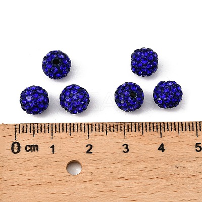 Grade A Round Pave Disco Ball Beads X-RB-H258-10MM-206-1