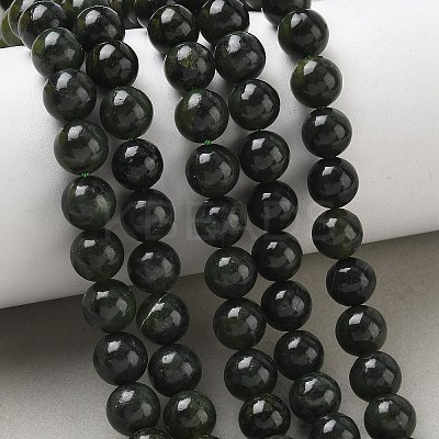 Natural Canadian Jade Beads Strands GG-CBA6BAC-A02-8mm-1