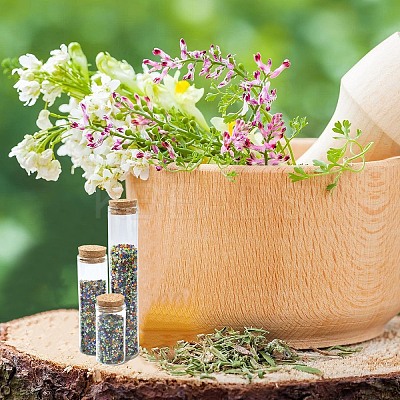 15Pcs 3 Styles Glass Cork Bottles Ornament DIY-YW0016-09-1