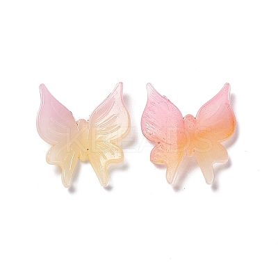 Two Tone Opaque Acrylic Cabochons X-OACR-C009-11-1