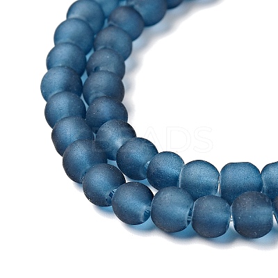 Baking Paint Transparent Glass Bead Strands GLAA-S031-4mm-31-1