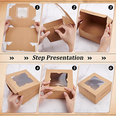 Cardboard Cupcake Gift Boxes CON-BC0007-42-1