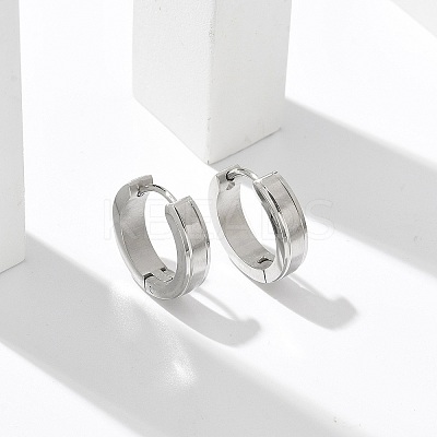 304 Stainless Steel Hoop Earrings for Women EJEW-C096-62P-1