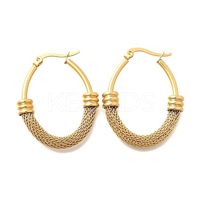 201 Stainless Steel Hoop Earrings EJEW-Q026-15G-B-1