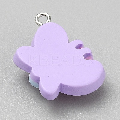 Opaque Resin Pendants RESI-CJC0020-37G-1