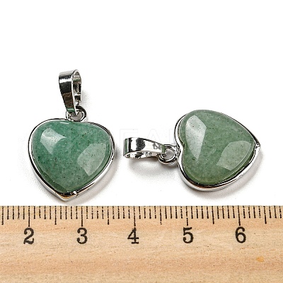 Natural Green Aventurine Pendants G-I358-A23-1