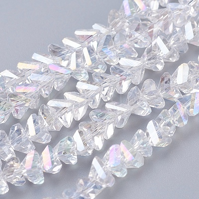 Electroplate Glass Beads Strands X-EGLA-J146-6mm-AB01-1