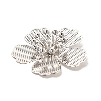 Rack Plating Brass Rhinestone Settings KK-H454-02P-1