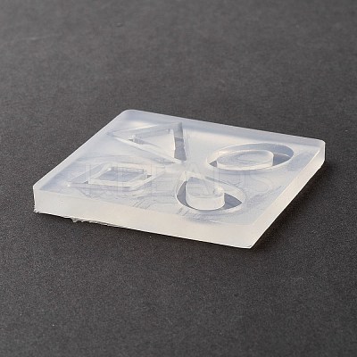 DIY Oval & Teardrop & Rhombus & Triangle Linking Ring Silicone Molds SIMO-B001-06-1