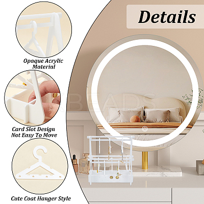 Opaque Acrylic Earring Display Hanger EDIS-HY0001-04B-1