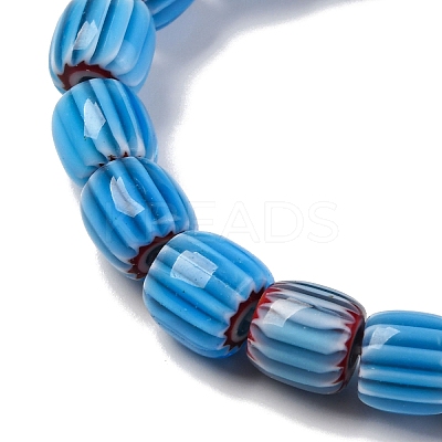 Handmade Lampwork Chevron Beads Strands LAMP-K041-01B-07-1