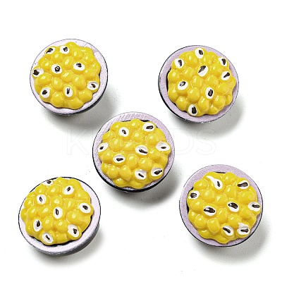 Fruit Opaque Resin Decoden Cabochons RESI-H156-01-06-1