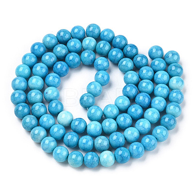 Ombre Effect Dyed Crackle Glass Beads X1-GLAA-T031-10mm-01Z-1